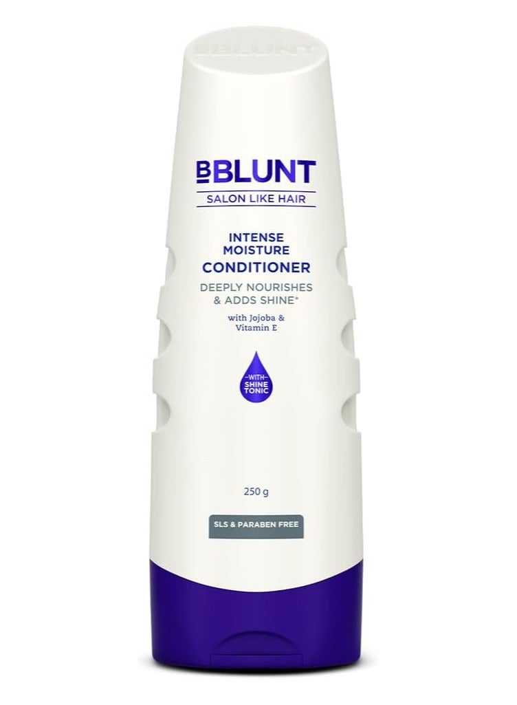 BBLUNT Intense Moisture Conditioner with Vitamin E & Jojoba for Dry & Frizzy Hair - 250 g - Image 1